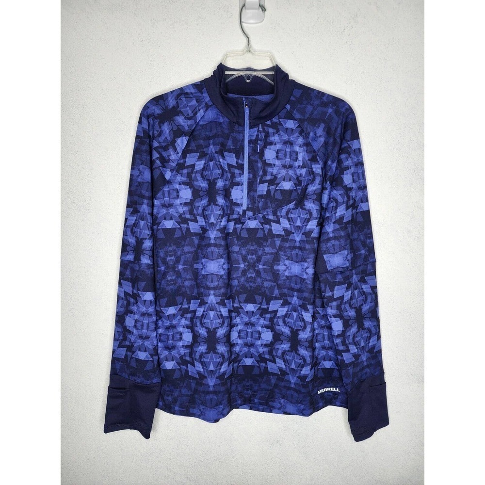 MERRELL Roam Wild 1/2 Zip Pullover Long Sleeve Tech Top Shirt Women's Sz XL
